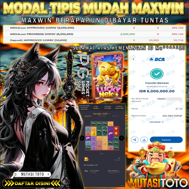 MODAL TIPIS MUDAH MAXWINNYA ~ DIBAYAR TUNTAS 100%