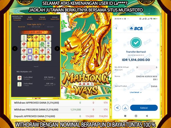 KEMENANGAN DI MAHJONG WAYS