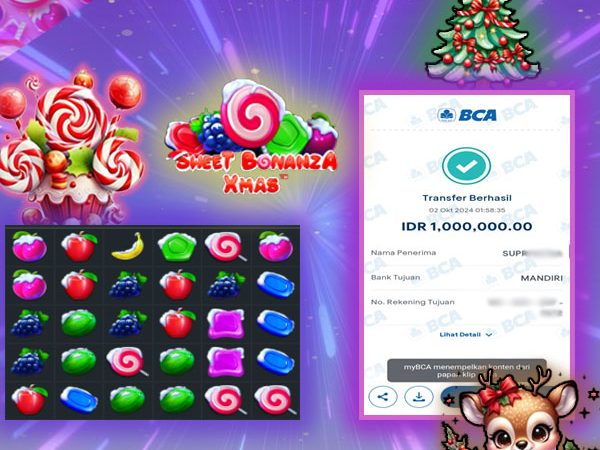 BUKTI KEMENANGAN DI SWEET BONANZA XMAS 01-Oct 2024